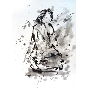 Wasi Haider, 15 x 21 inch, Oil On Paper, Figurative Painting, AC-WH-042